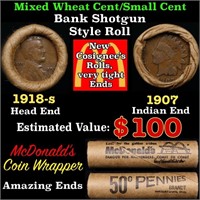 Small Cent Mixed Roll Orig Brandt McDonalds Wrappe