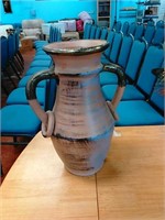 Decorative stoneware vase