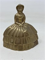 Vintage brass bell Colonial Lady