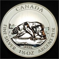 2013 CANADA - 1.5 Ounce .9999 $8 Polar Bear - RARE