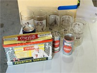 Coca-Cola glasses & collectables