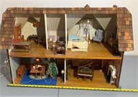 Doll house w/working electric w furniture OFFSITE