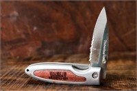 Timberline K-100 Rosewood Lockback Ad Knife