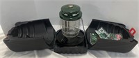 Coleman Propane Lantern in a hard carrying case.
