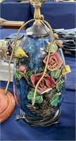 LARGE POTTERY LAMP - CHIPS