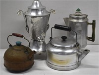 Four Vtg Coffee Pots. Continental Brewer (no Cord)