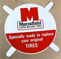 vintage Mansfield Tires- Tire display sign