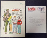 Archie. 50th Anniversary Specialty Piece by Kubert