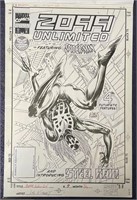 Kubert. Spiderman 2099 Unlimited Cover Art.