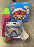 Junior Snorkeling Mask and Paw Patrol Goggles