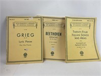 (3) Vintage Schirmer's Library of Musical