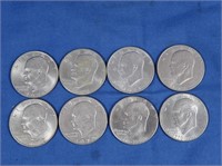 8 Eisenhower Dollars-Various Years
