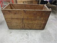 vintage standard oil company wooden crate