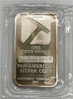 Pan American Silver Corp 1 Oz. .999 Silver Ingot