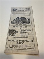 Wisconsin division suburban timetable 1952