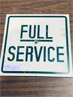 Reflective aluminum Full Service sign