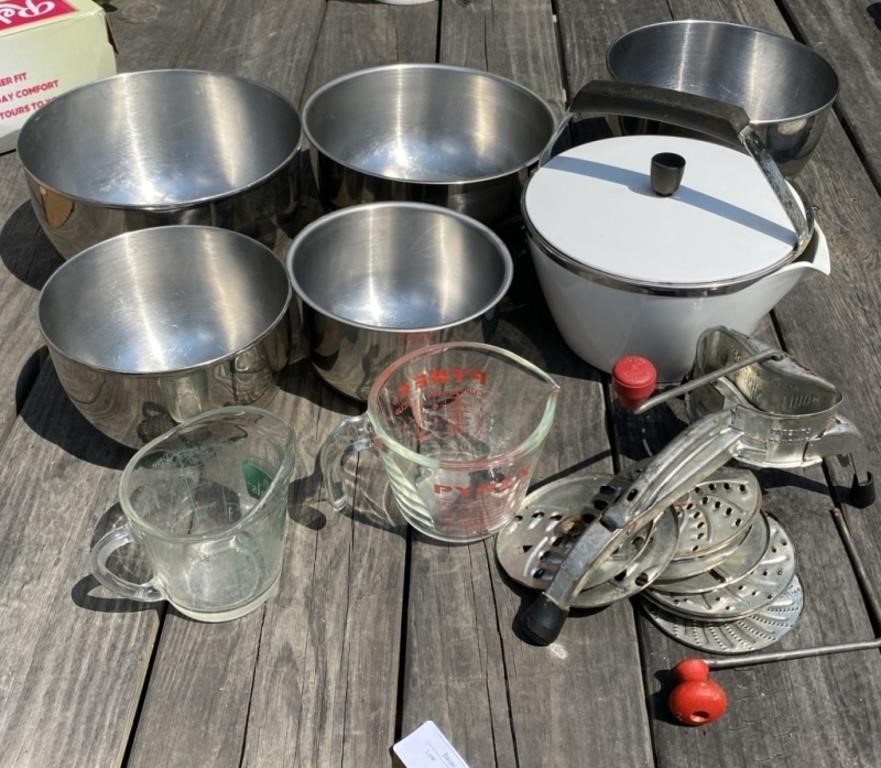 Pyrex, Stainless and Kitchenware