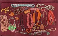 Assorted costume jewelry, 20 necklaces, 4 sets of