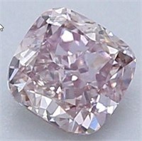 GIA Natural Fancy Brownish Pink VS Cushion Diamond