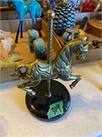 Brass Carousel Horse