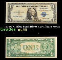 1935G $1 Blue Seal Silver Certificate Grades Choic
