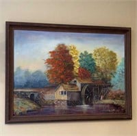 1975 Signed Loy Watts Oil on Canvas