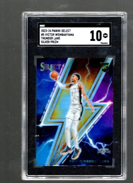 Victor Wembanyama Thunder Lane Silver Prizm RC POP