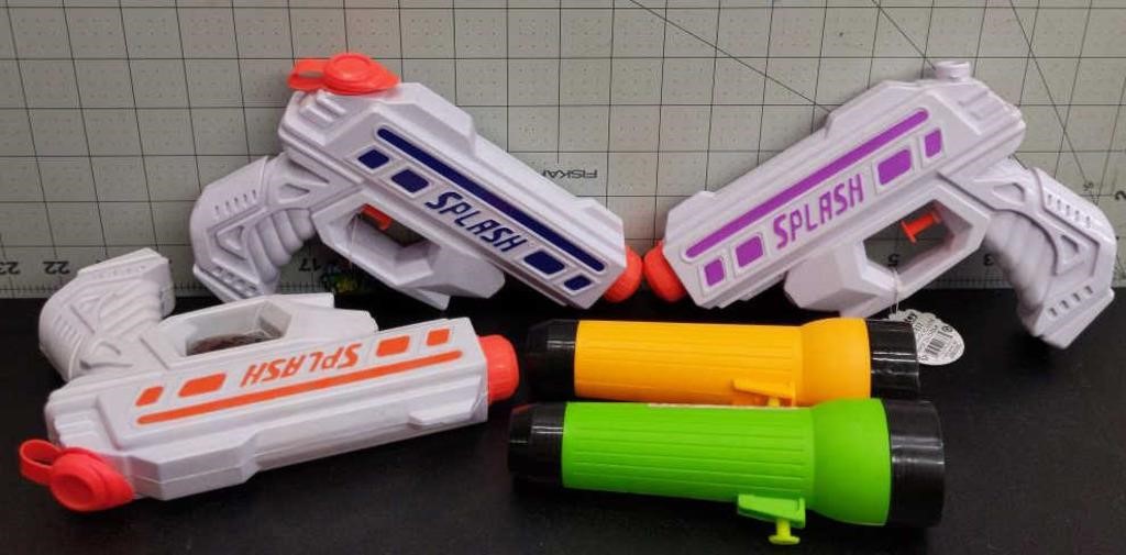 Lot of different style water guns 5 total