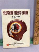 Washington Redskins 1972 Press Guide