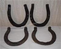 (S2) Lot of 4 Large Horseshoes