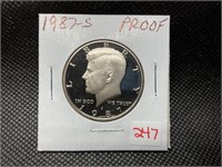 1987-S KENNEDY HALF DOLLAR PROOF