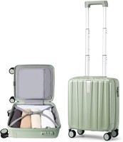 Hanke 14 Inch Underseat Luggage  Bamboo Green.