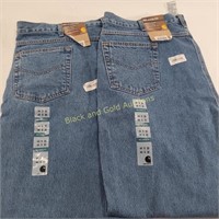 (2) New 44x30 Men's Relaxed Fit Carhartt Jeans