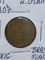 1950 f West German coin