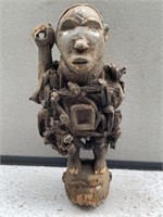 Carved African Nail Fetish Figure