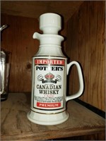 Potter's Canadian Whisky Bottle