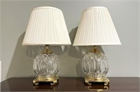 Brass & Crystal Table Lamps
