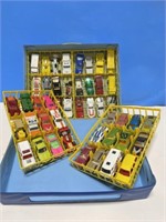 Original 1976 Matchbox 48 Car Carry Case full of