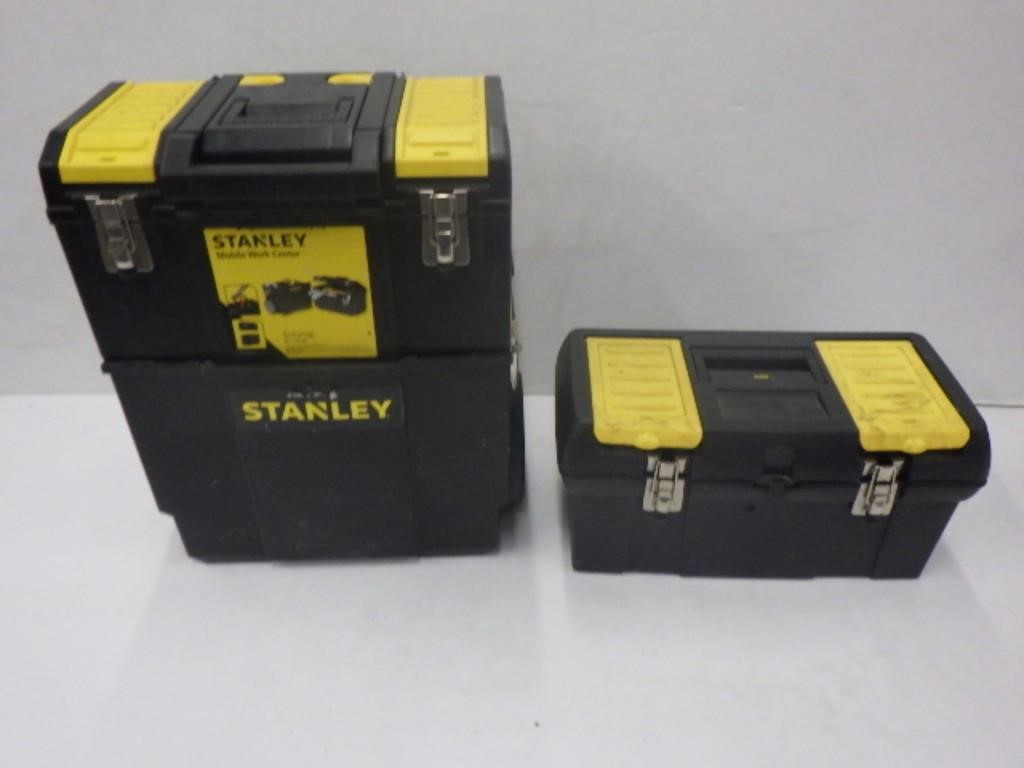 2 ASSORTED STANLEY TOOLBOXES *SEE BELOW*