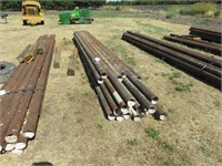Appx. (24) 4" x 21' to 24' Surplus Steel Pipes