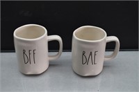 2 Rae Dunn BFF & BAE Mugs