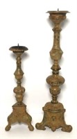 Cast Metal Candle Stands- Lot of 2