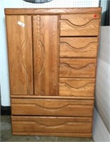 Armoire with Six Drawers & Cabinet with Shelves