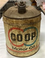 Coop Motor Oil can