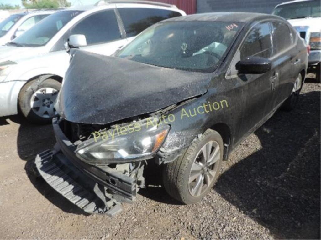 2018 Nissan Sentra 3N1AB7AP8JY221133 Black