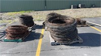 LARGE GROUP OF BARBED WIRE - APPROX. 1 MILE