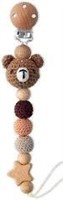 LSTRAGY Handmade Bear Pacifier Holder A32