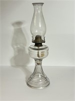 Tall Glass Oil Lamp Excellent condition