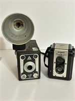 Two vintage cameras: Argus Seventy Five and Tower