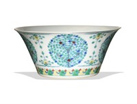 Chinese Doucai Horseshoe Bowl, Jiaqing